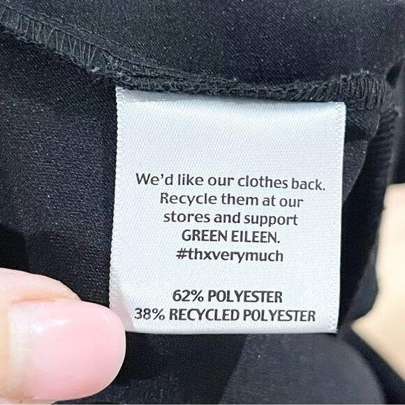 Eileen Fisher Straight Leg Pants Woman Trousers size S Black - Picture 6 of 7